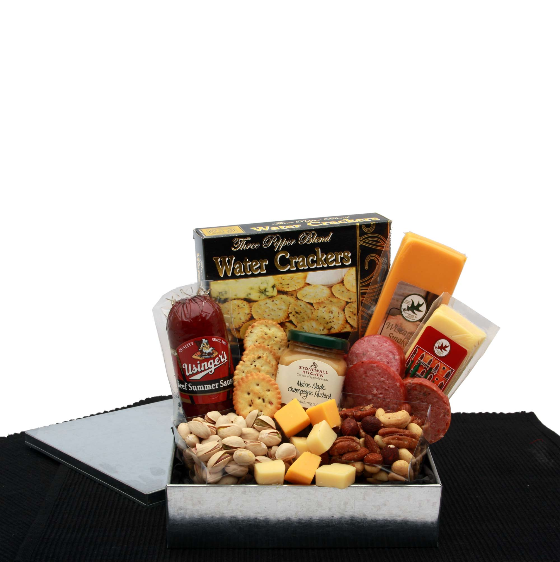 Gourmet Sausage & Cheese Snack Sampler - meat and cheese gift baskets