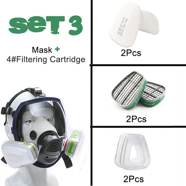 arrival anti gas mask chemical industrial painting spraying pesticides respirator filter dust full face mask replace 3m 6800