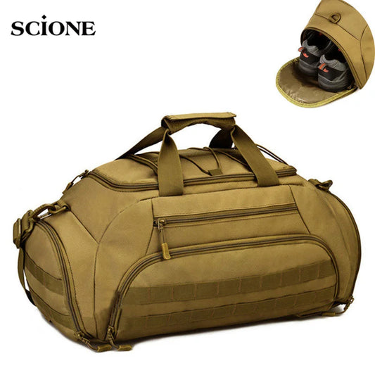 35L 45L Gym Bag Camping Backpack Tactical Military Molle Army Bags Sports 14'' Laptop Camera Men Shoulder Handbags Large XA335WA