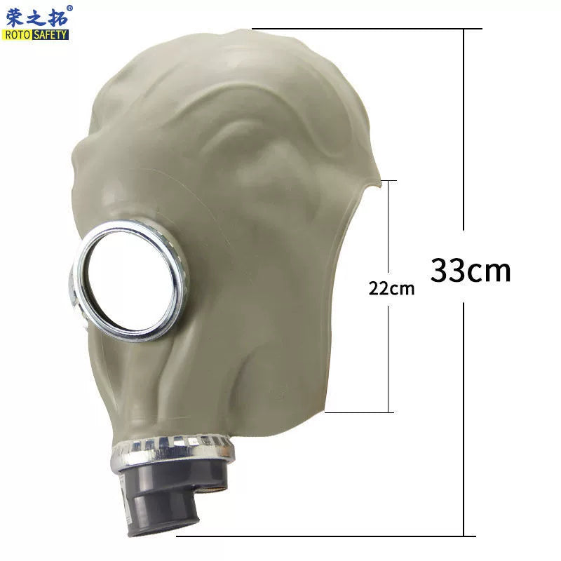 Self-Priming Filter Fully Enclosed Gas Mask Formaldehyde Phosgene Army Chemical Pesticide Full Face Protective Mask
