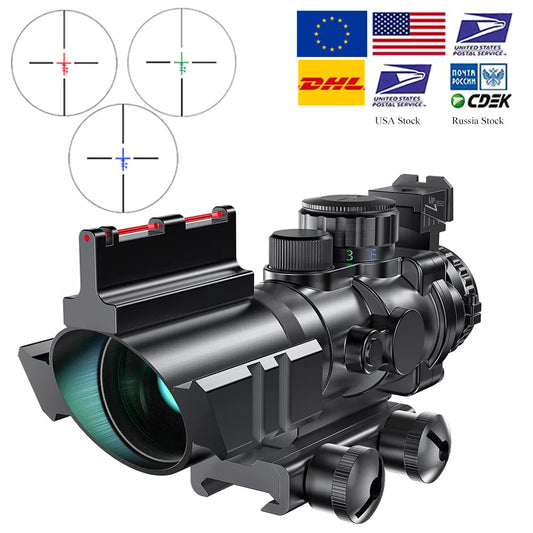 4x32 Acog Riflescope 20mm Dovetail Reflex Optics Scope Tactical Sight