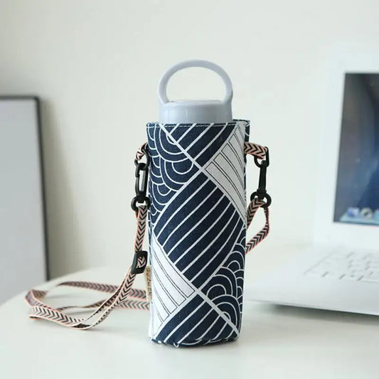 Water Bottle Holder Bag Shoulder Crossbody Sport Water Bottle Cover Case Insulated Bag Milk Tea Cup Holder Portable Bottle Bag